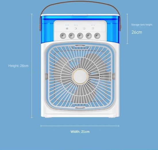 CoolifyZone™ Pastel Breeze Fan 💙❄️ – Soft, Stylish & Cool All Year!