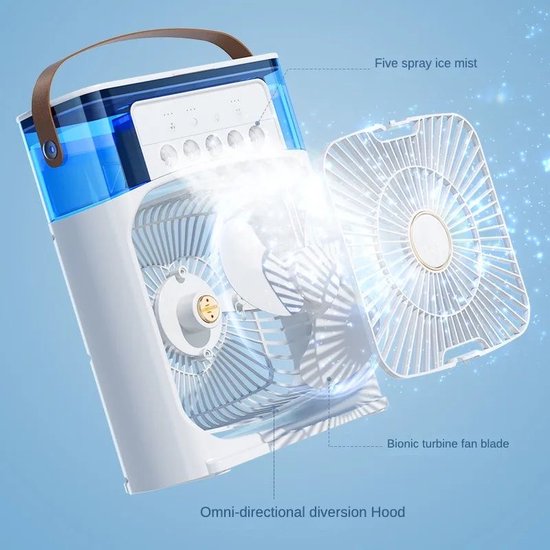 CoolifyZone™ Pastel Breeze Fan 💙❄️ – Soft, Stylish & Cool All Year!