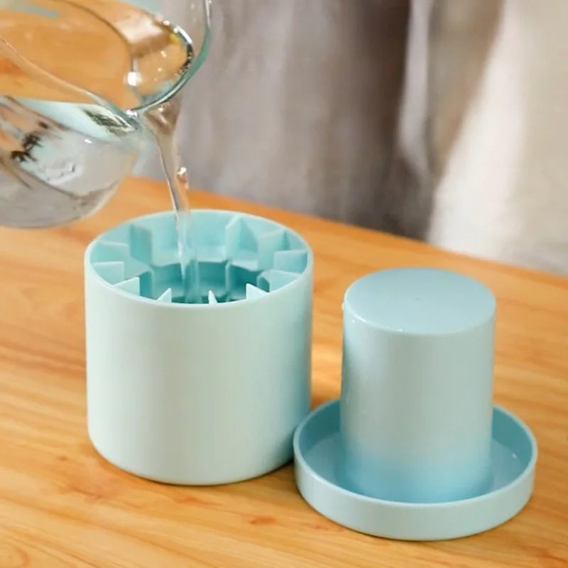 Mini Silicone Ice Cube Mold round Ice Bucket Ice Storage Box Household DIY Refrigerator Freeze Ice Maker Creative Barware Tools