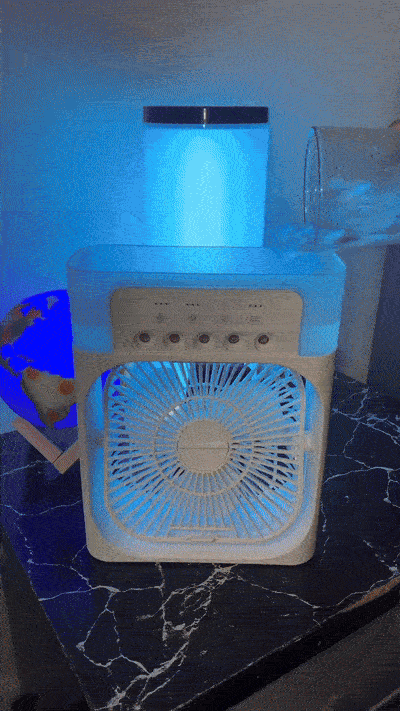 CoolifyZone™ Pastel Breeze Fan 💙❄️ – Soft, Stylish & Cool All Year!